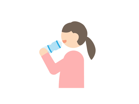 女性 Pict 2 補水, JPG, PNG 和 AI 女性 Pict 2 補水, 女子, pet瓶, 飲料, JPG, PNG 和 AI