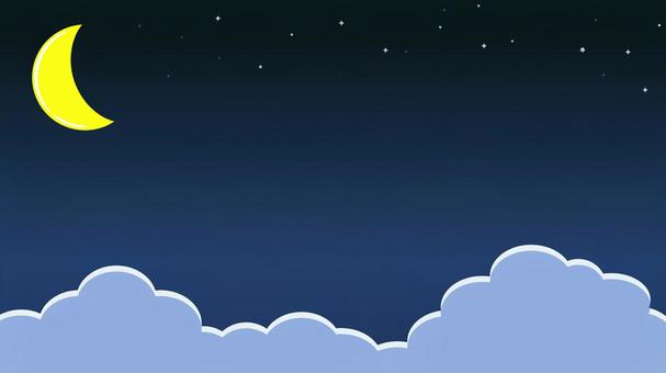 フルHD背景 星の輝く三日月の夜空 フルHD背景 星の輝く三日月の夜空 三日月,夜空,背景,星,夜,月,フルhd,16:9,1920×1080,パワーポイントのイラスト素材