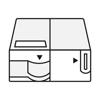 シンプルな自動釣銭機 自動釣銭機,シンプル,posレジ,セルフレジ,キャッシュレジスターのイラスト素材