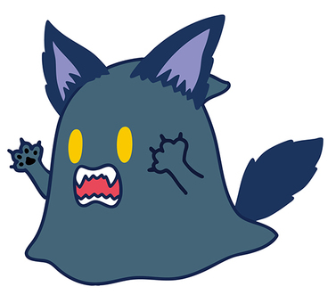 狼男の仮装をするおばけ ハロウィン,おばけ,オバケ,かわいい,秋,シンプル,可愛い,10月,イベント,子供向けのイラスト素材