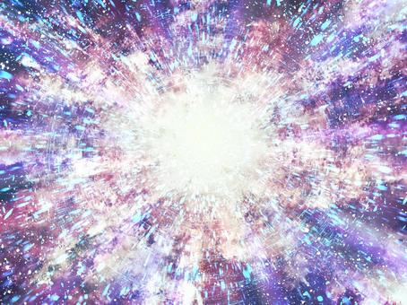 インスピレーションが導く光の波動【2】 インスピレーション,光,波動,宇宙,抽象,スピリチュアル,背景素材,紫,白,水色のイラスト素材