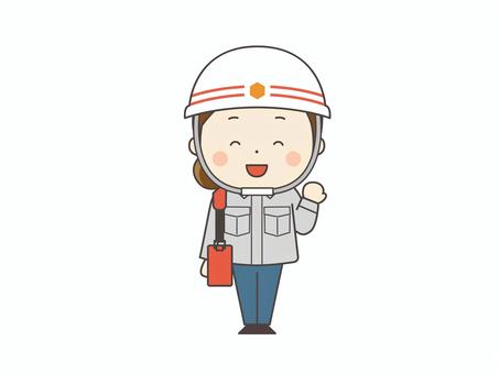 にっこりしてガッツポーズをする救急隊員 救急隊員,ガッツポーズ,にっこり,救急救命士,救急活動,緊急医療,隊員,メディカル,レスキュー,救援のイラスト素材