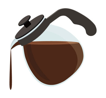 コーヒーサーバー4 コーヒーポッド,コーヒーサーバ,ガラス,容器,コーヒー,注ぐ,ドリップ,ポット,器具,かわいいのイラスト素材