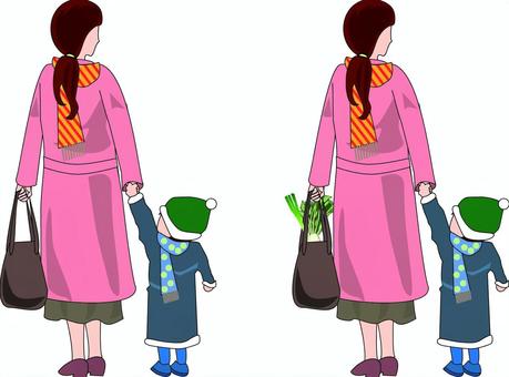 Illustration, parenting, mother, child, 