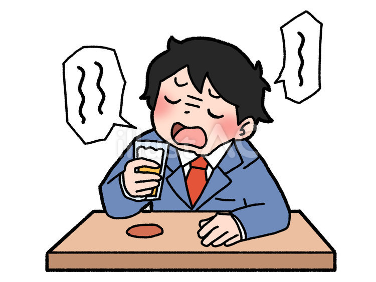 飲みながら愚痴 愚痴,酔っ払い,酒のイラスト素材