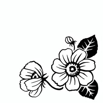 花　シルエット 花,シルエット,イラスト,彫刻,切り絵,モノクロのイラスト素材