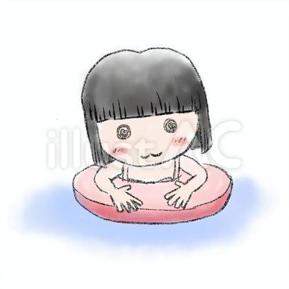 浮き輪プール 女の子
