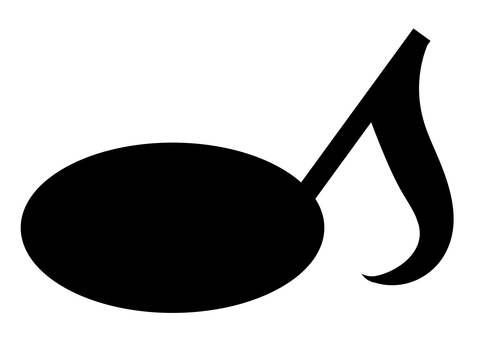 音符UFO 音符,8分音符,楽譜のイラスト素材