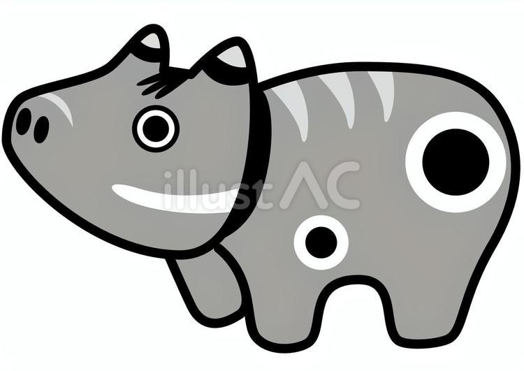 赤べこ-2c 赤べこ,民芸品,郷土玩具のイラスト素材