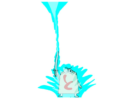 やる気いっぱいのと金 歩兵,文字絵,電気,気合,駒,可愛い,pop調,手描き,挿絵,ワンポイントのイラスト素材