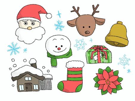 クリスマスアイコンセット
