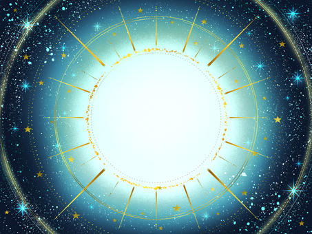 神環の輪廻　-魂の祈り-【2】 スピリチュアル,後光,円,神聖,高次元,輪廻,神秘的,抽象的,背景素材,イラストのイラスト素材