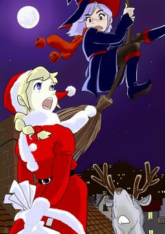 サンタと魔法使いの遭遇