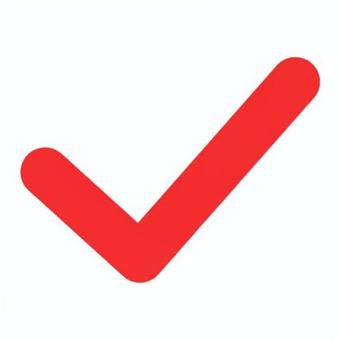 チェックマーク_赤 チェックマーク,チェック,採点,ok,承認,赤,シンプル,確認,レ点,単体のイラスト素材