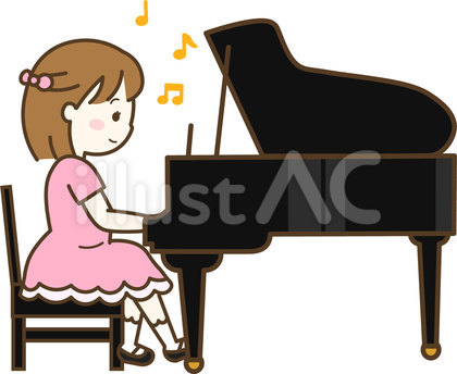 ピアノを弾く女の子 発表会