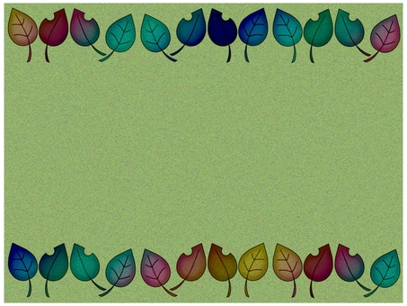葉っぱのフレ−ム