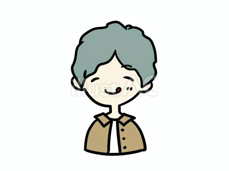 おとこのこ③-3 こども,人,顔のイラスト素材