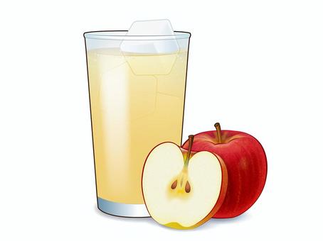 りんごジュース1 りんごジュース1 りんご,ジュース,ストレートジュース,飲み物,ドリンク,グラス,コップ,りんごジュース,果汁飲料,ソフトドリンクのイラスト素材