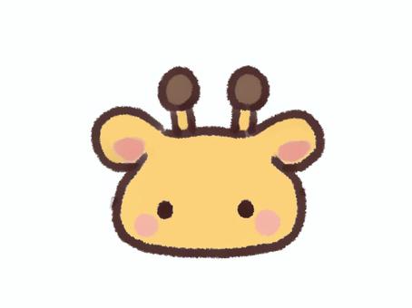 cute giraffe face, giraffe, face, tiny, JPG and PNG