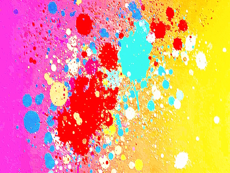 絵具やペンキが飛散るイメージ背景素材画像