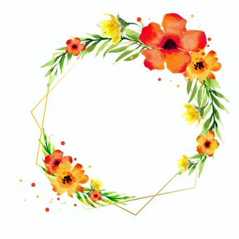 flower frame 072, flower, plant, frame, JPG, PNG and AI