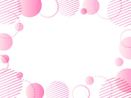 ポップな円のグラデメンフィス背景 ピンク 背景,フレーム,ピンク,透明感,かわいい,優しい,やわらかい,淡い,グラデーション,円のイラスト素材