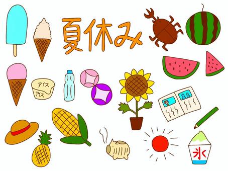 Illustration, summer vacation, summer, ice bar, 