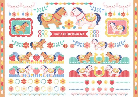 Illustration, horse, animal, creatures, 