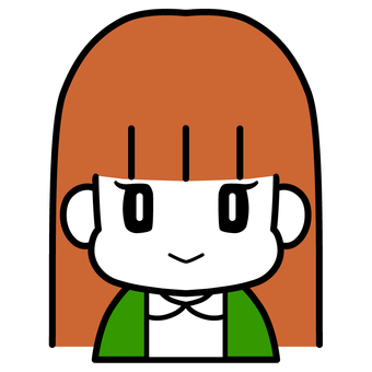 Cute OL green cardigan icon, , JPG, PNG and AI