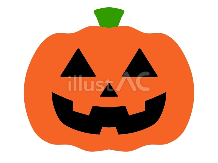 ハロウィン　かぼちゃ　おばけ　オレンジ ハロウィン,かぼちゃ,おばけのイラスト素材