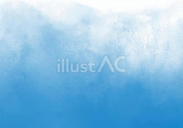 A4比率　にじみ水彩　テクスチャ背景画像 水彩風,滲み,青のイラスト素材