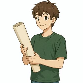 推しアーティストのポスター貼り 白背景