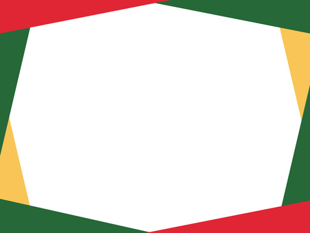 クリスマスカラーのシンプルフレーム シンプル,クリスマス,かわいい,ポップ,ベクター,xmas,chiristmas,レトロ,赤と緑,コピースペースのイラスト素材