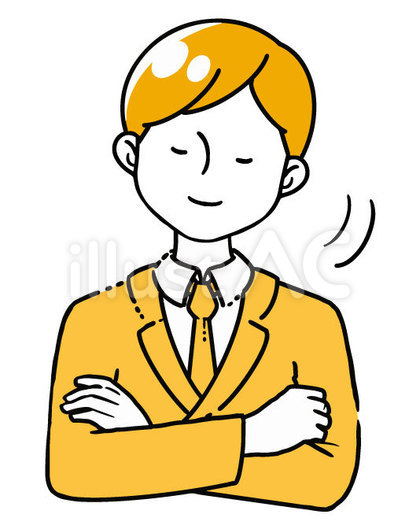 うんうんとうなずくサラリーマンの男性