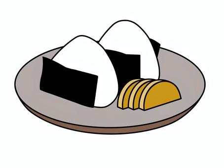 おにぎり おにぎり,おむすび,にぎりめし,料理,調理,にぎる,お昼ご飯,昼食,ランチ,手作りのイラスト素材