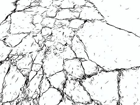クラック背景素材 クラック背景素材 地面,コンクリート,ひび割れ,亀裂,クラック,壁,破壊,ダメージ,劣化,欠けのイラスト素材