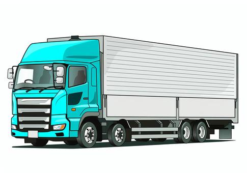 Illustration, large, truck, wing car, 