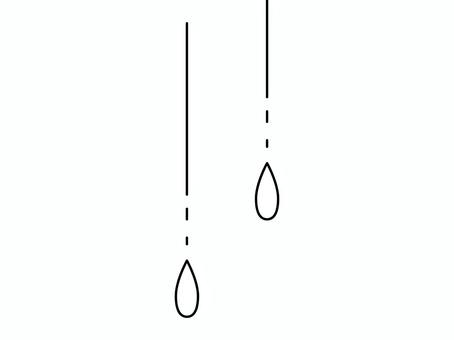 モノクロのシンプルなしずく・雨粒 しずく,涙,雨粒,抽象,液体,ミニマル,点線,クリーン,モノクロ,装飾のイラスト素材