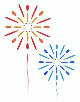 花火 花火,花火大会,打ち上げ花火,夏,夏祭り,夏休み,イラストのイラスト素材