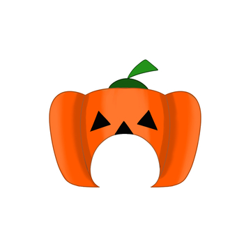 カボチャの被り物 ハロウィン,被り物,オレンジ,カボチャ,野菜,トリックオアトリート,祭り,ジャック・オー・ランタン,魔除け,デコレーションのイラスト素材