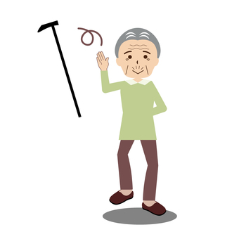 Elderly (male) walking vigorously without a cane, , JPG, PNG and AI