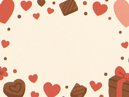 バレンタイン背景【1】 バレンタイン,ハート,背景,フレーム,かわいい,イラスト,素材,パターン,壁紙,デザインのイラスト素材