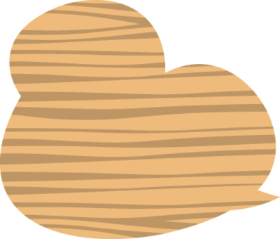 Illustration, a balloon, grain, wooden, 