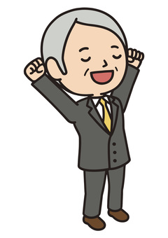 仕事終わり 仕事終わり 人物,伸び,仕事終わり,ストレッチ,リラックス,笑顔,男性,スーツ,ビジネス,会社員のイラスト素材