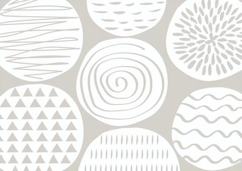 Illustration, nordic winds, pattern, round pattern, 