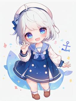 船乗りの女の子