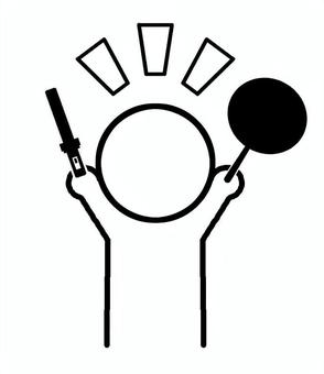 推し活中（エフェクトver） 推し活,うちわ,推し,オタ活,オタク,応援,活動,アイドル,ペンライト,エフェクトのイラスト素材