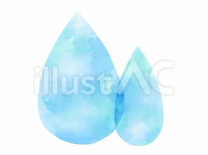 水彩の雫