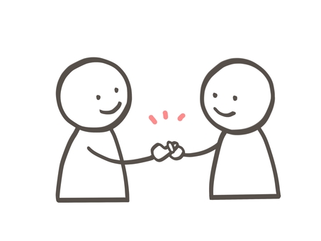 棒人間 約束 棒人間 約束 棒人間,人,2人,約束,指切り,秘密,仲良し,友達,親友,信頼のイラスト素材