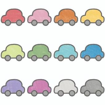 Illustration, a car, icon, set, 